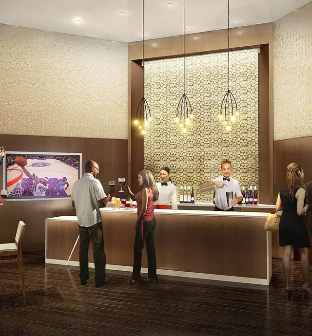 Chairman's Club back bar