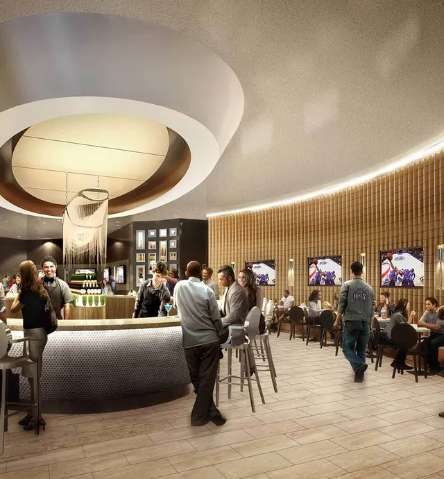 Courtside Club banquette seating