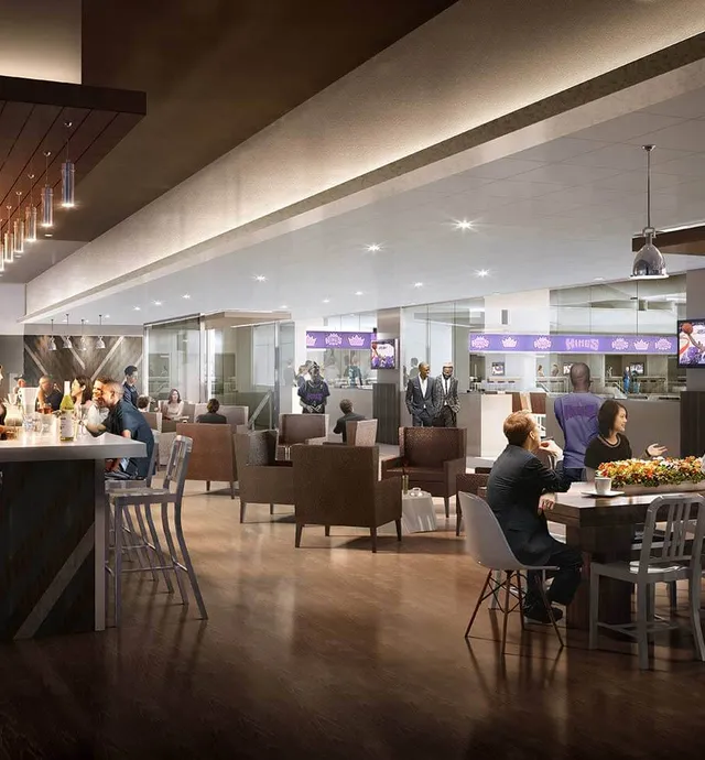 Suite Club lounge with bowl view