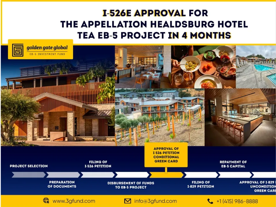 USCIS Approves Appellation Healdsburg Hotel EB-5 Petition in Record Four Months USCIS Approves Appellation Healdsburg Hotel EB-5 Petition in Record Four Months