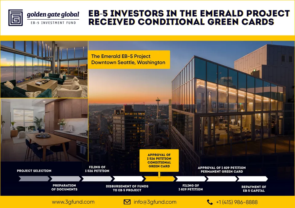 EB-5 INVESTORS IN THE EMERALD PROJECT RECEIVED CONDITIONAL GREEN CARDS EB-5 INVESTORS IN THE EMERALD PROJECT RECEIVED CONDITIONAL GREEN CARDS